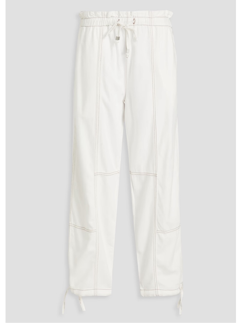 rag & bone Jordan Cotton Lyocell Blend Twill Cream Utility Drawstring Pants
